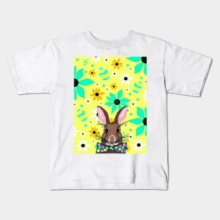 HAPPY Easter Bunny Rabbit - Easter Art Kids T-Shirt